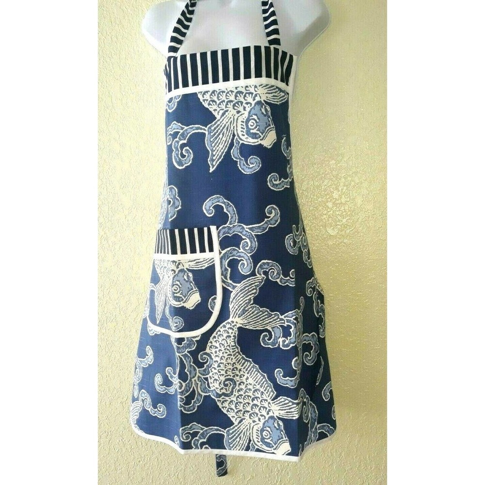Women Apron Cooking Kitchen Handmade 1 Pocket New
